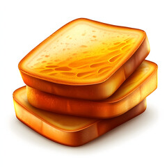 
Clipart of White Bread clipart, Decorate for Processed Foods shop, isolated on white background