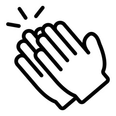 Applause Vector Line Icon Design