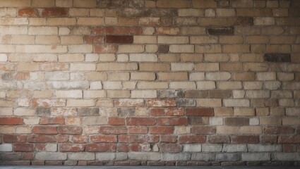 Fototapeta premium Old brick wall with worn surface