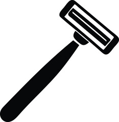 razor silhouette vector icon