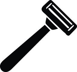 razor silhouette vector illustration