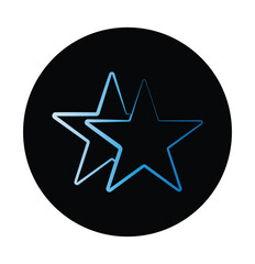  star icon vector on a white background. 