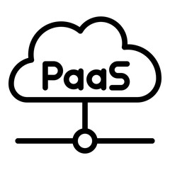 PaaS Vector Line icon Design