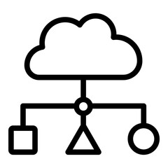 Load Balancer Vector Line icon Design