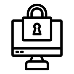 Access Control Vector Line icon Design