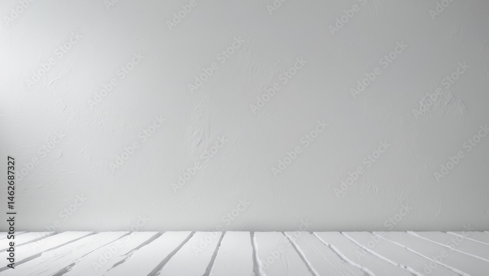 Poster plain white linen and cardboard background