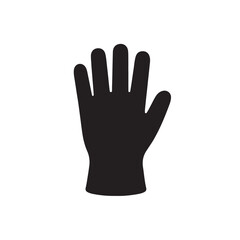 Glove Silhouette, Smooth Clothing Accessory Vector