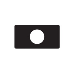 Microscope Slide Silhouette, Science Equipment Vector