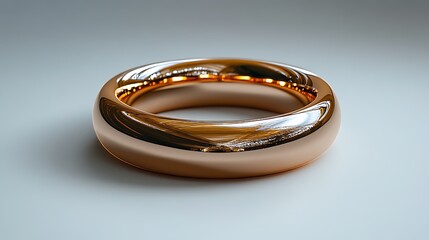 Polished Rose Gold Ring Elegant Jewelry Still Life High Resolution Images