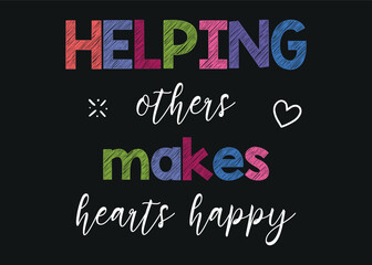 Obraz premium Helping Others Poster, Therapy Office Decor, CBT Poster, Calming Corner Print, Calming Techniques, Mental Health, Motivational Wall Art