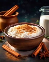 Milchreis mit Zimt und Zucker