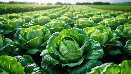 Natural and organic vegetables such as juicy cabbage highlighting healthy eating concepts