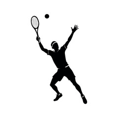 Tennis Racket and Ball on Court