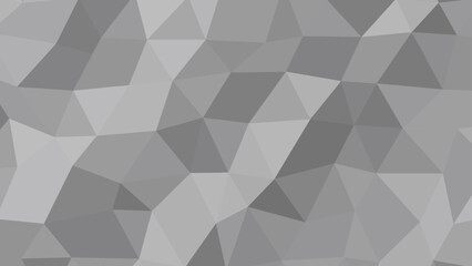 An abstract gray geometric background with triangles. A shades of gray texture.