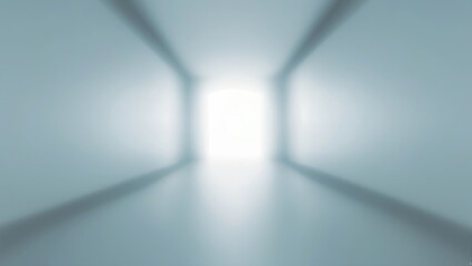 Fototapeta premium Blurry white interior space with light and abstract backdrop suitable for gallery or presentation