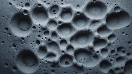 Surface-Like Hardened Wet Ash with Bacterial Colony Texture - Triggering Trypophobia