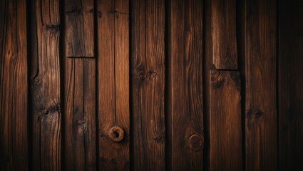Burnt brown wood backdrop with distressed texture for banners and frames