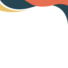 Abstract Wavy Header Background. Design for Web Banner, Presentation or Social Media Modern Vector