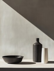 Modern geometric kitchen wall