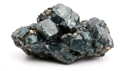 Cluster of dark green crystals