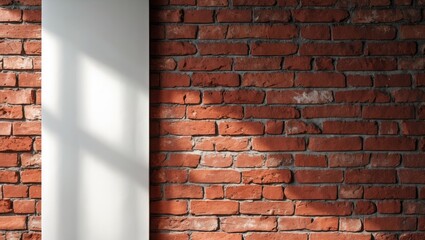 Random brick wall frame with solid, old cement and colorful interior mosaic design