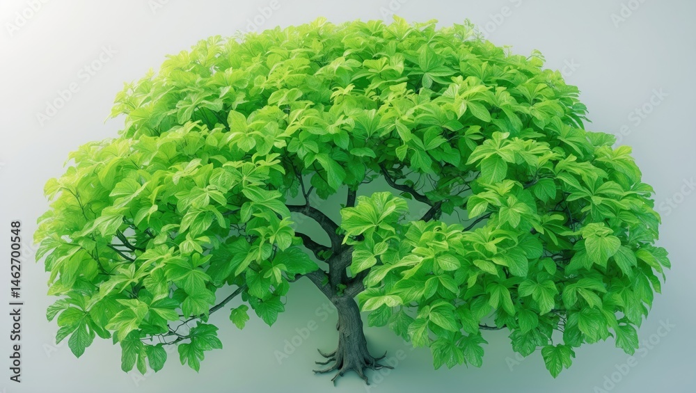 Aufkleber tree viewed from above