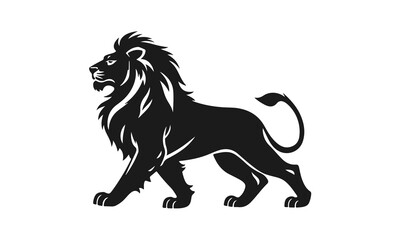 Lion logo. Symbol of strength, power and leadership. Stylish design is perfect for branding, logos and product design. Wild animal, lion king, ferocious predator