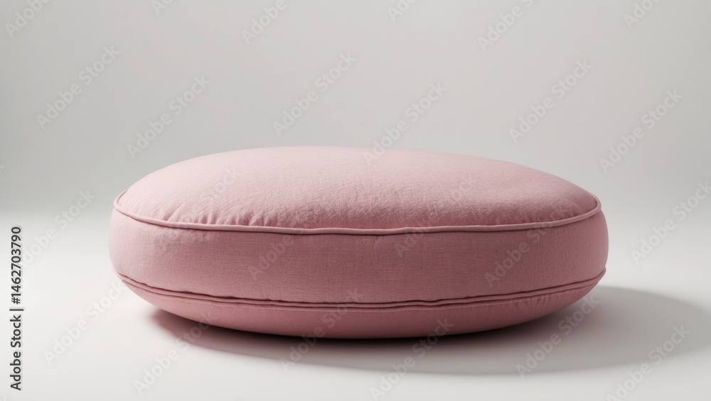 Poster White background featuring a round carpet with vibrant patterns
