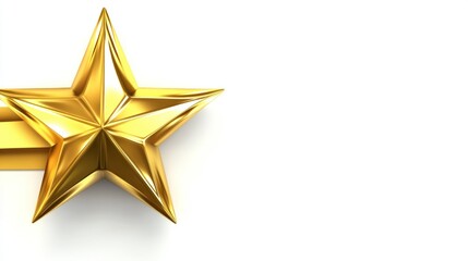 Obraz premium Gold star award graphic