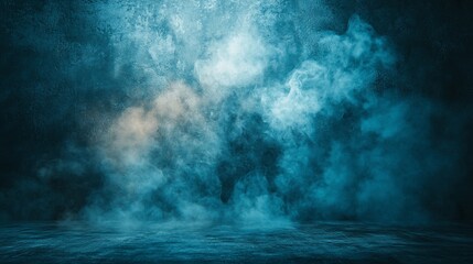 Dark, Smoky Blue Background
