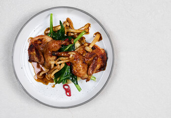 grilled chicken with vegetables