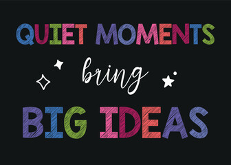 Big Ideas Poster, Therapy Office Decor, CBT Poster, Calming Corner Print, Calming Techniques, Mental Health, Motivational Wall Art