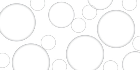 white background texture, Xmas, backdrop, lights, wallpaper design. Abstract geometric background with soft light white paper circles in design. Modern design background for report and project present