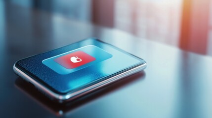 push notifications settings and marketing conceptual illustration: new content next to smartphone with notification icon on the screen illustration , no logos, no brands