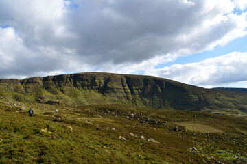 Fototapeta premium Comeragh Mountain landscape. Nire Valley, Knockanaffrin, Co. Waterford, Ireland
