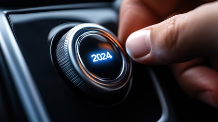 2024 illuminated dial future technology progress concept