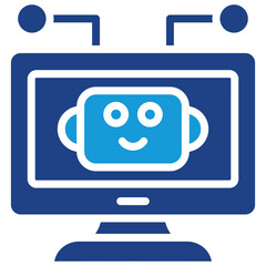Robot Monitor Icon