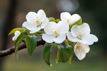 Obraz premium Soft spring floral arrangement with delicate blooming flowers