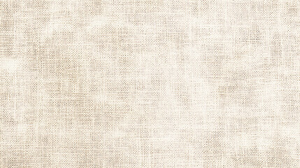 Fototapeta premium Close-up of natural linen fabric revealing a textured surface of woven fibers in neutral tones.