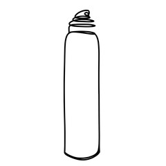 Hairspray one line art drawing 