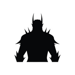 vector illustration of a black dragon