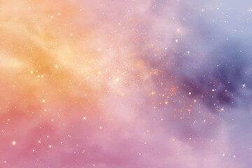 Naklejka premium Pastel Cosmic Dust Veil