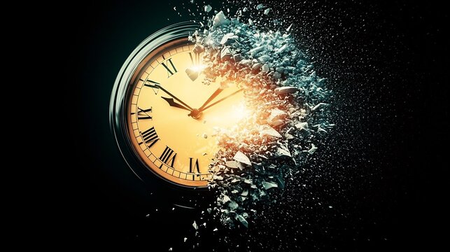 Time shattering, breaking apart