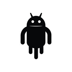 black robot with a gun