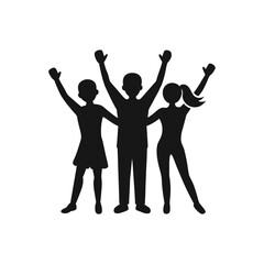 silhouettes of people dancing