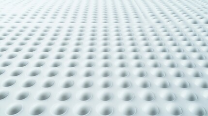 Repeating circular recesses pattern light gray textured background