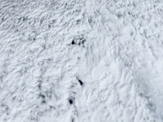 Car wash concept. foam on car, background, texture