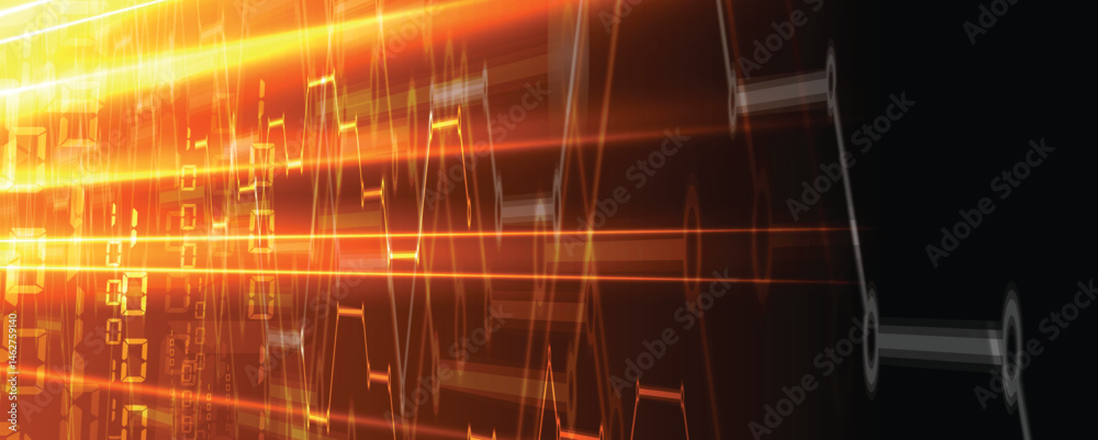 Poster abstract circuit technology concept background