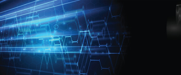 Obraz premium Abstract circuit technology concept background