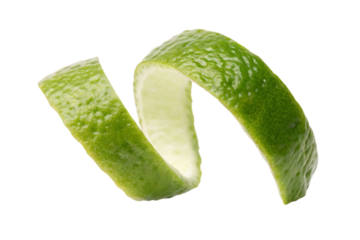 lime fruit peel isolated on white background PNG